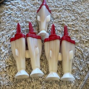 Zoku Rocket Pop Molds Kids OS Red White Excellent Space Themed Popsicle Set